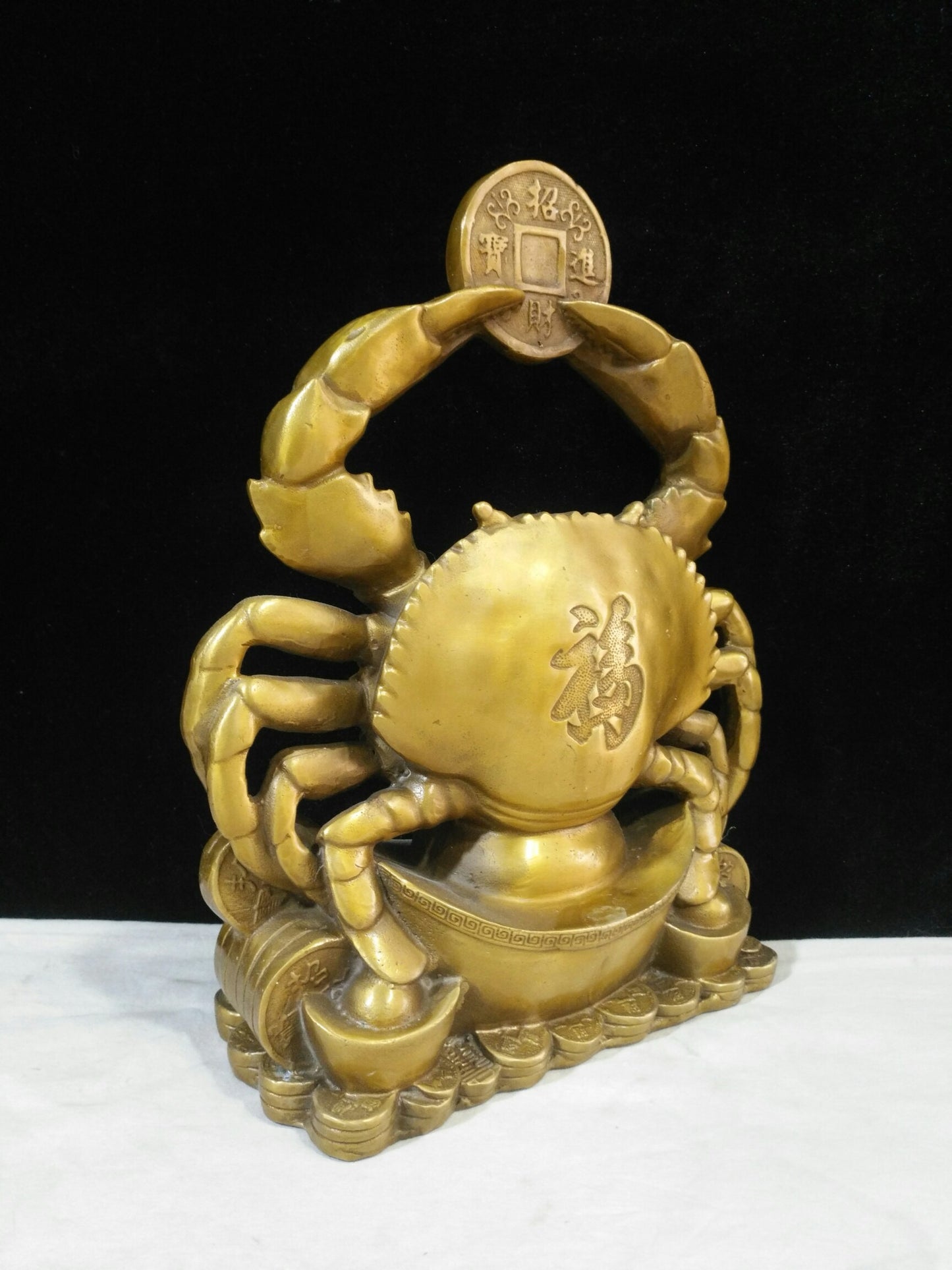 Chinese antique pure copper Feng Shui ornaments for attracting wealth