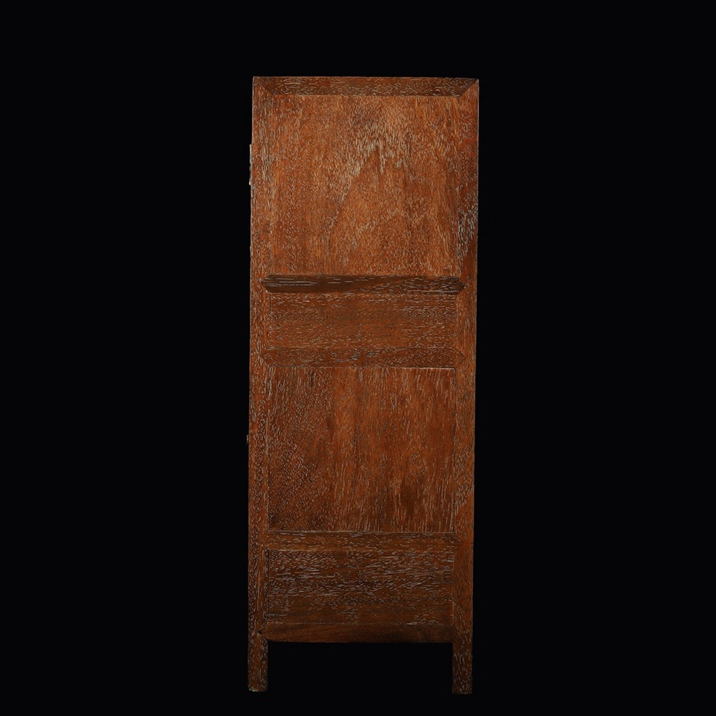 Hua Li Mu hollow carved opposite door bookcase