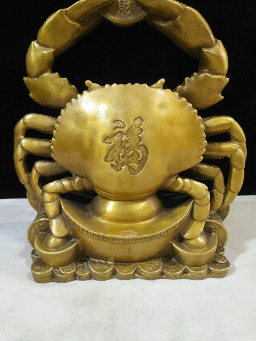 Chinese antique pure copper Feng Shui ornaments for attracting wealth