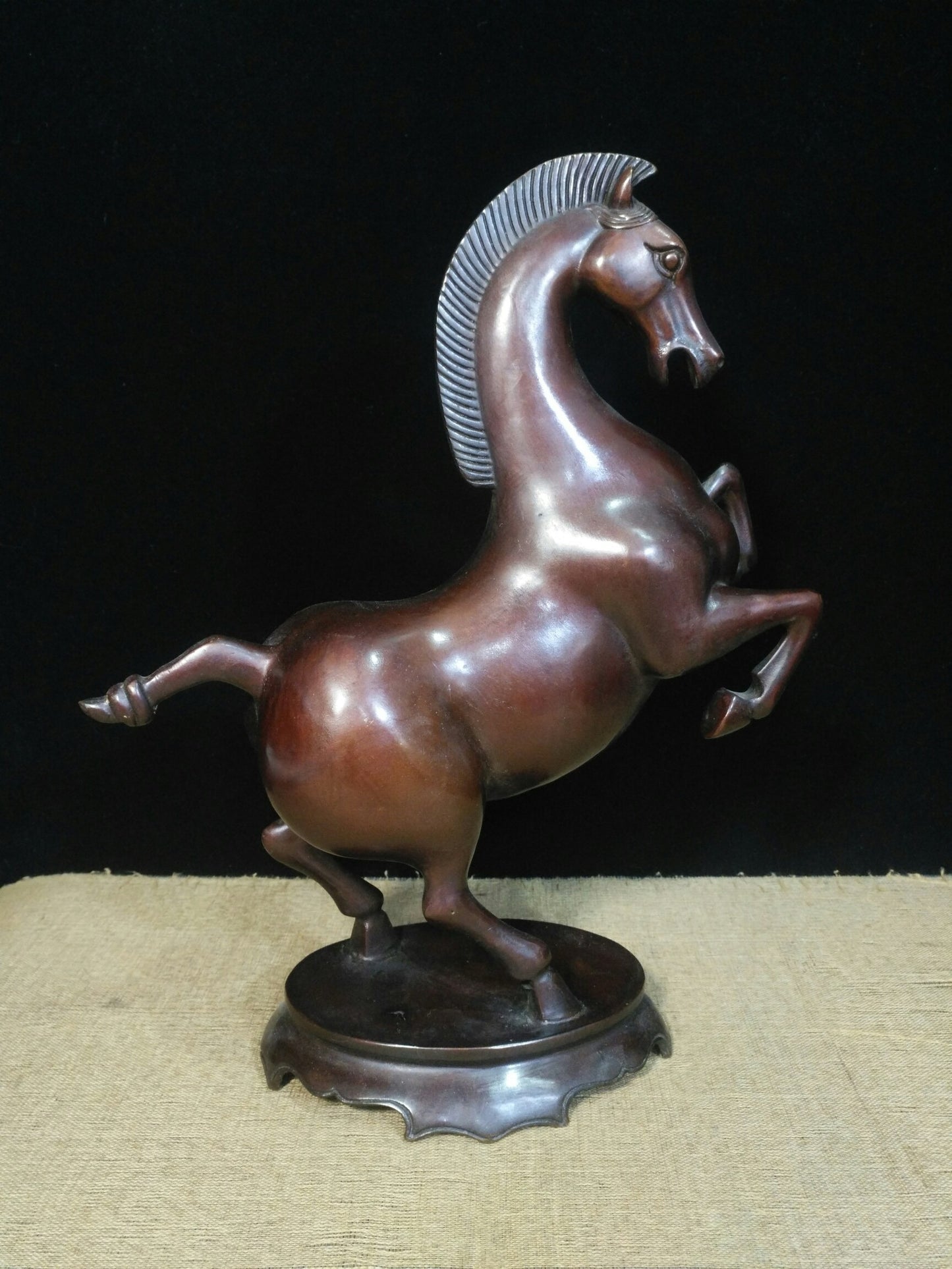 Chinese antique pure copper horse