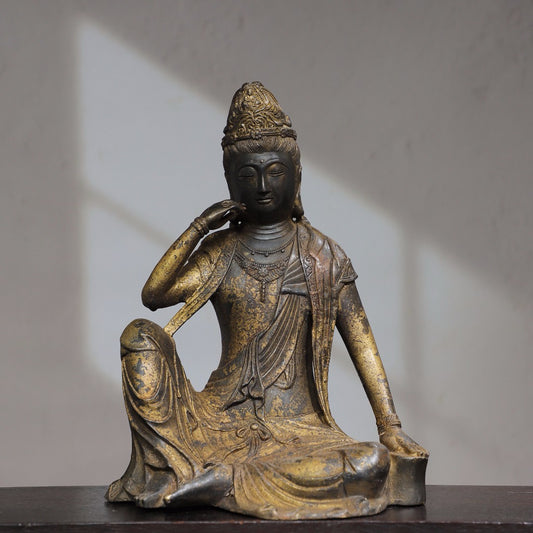 Chinese antique pure copper Buddha statue