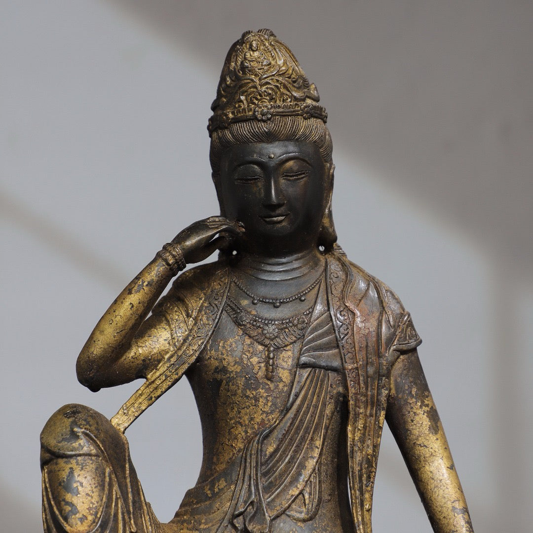 Chinese antique pure copper Buddha statue