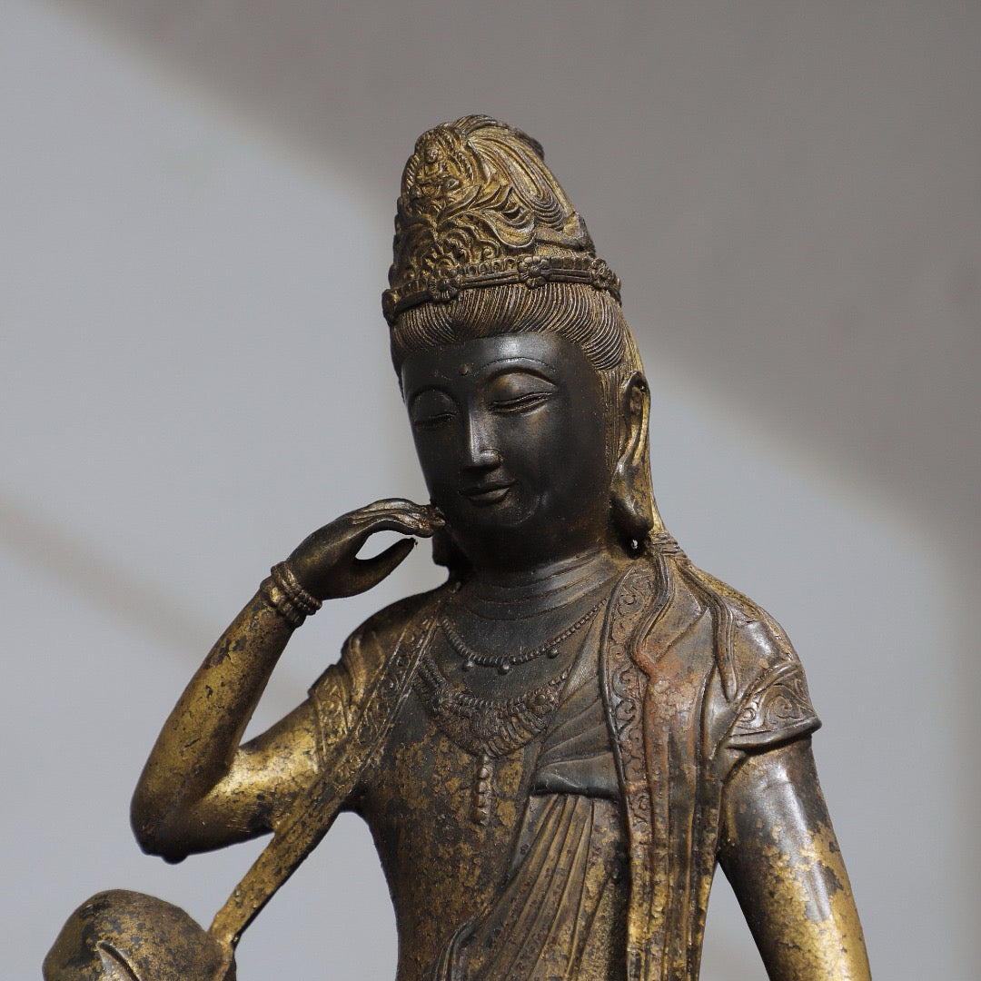 Chinese antique pure copper Buddha statue