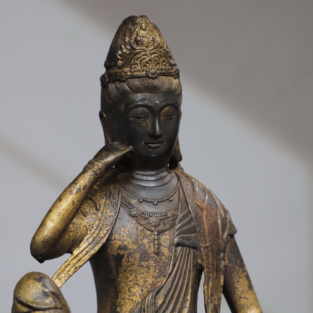 Chinese antique pure copper Buddha statue