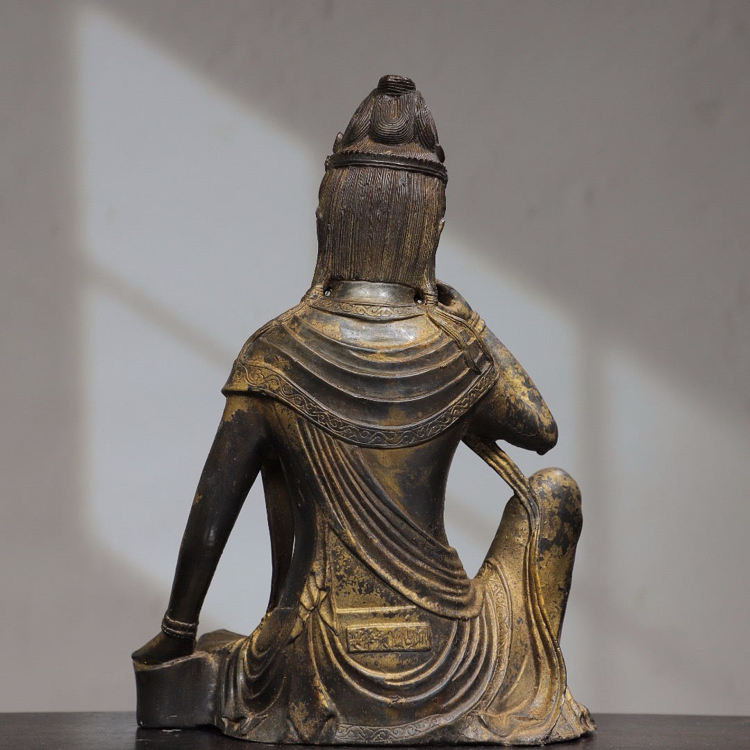 Chinese antique pure copper Buddha statue