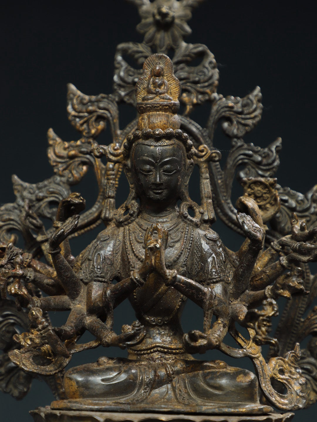 Chinese antique pure copper Buddha statue