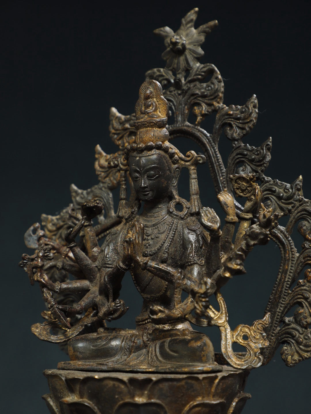 Chinese antique pure copper Buddha statue