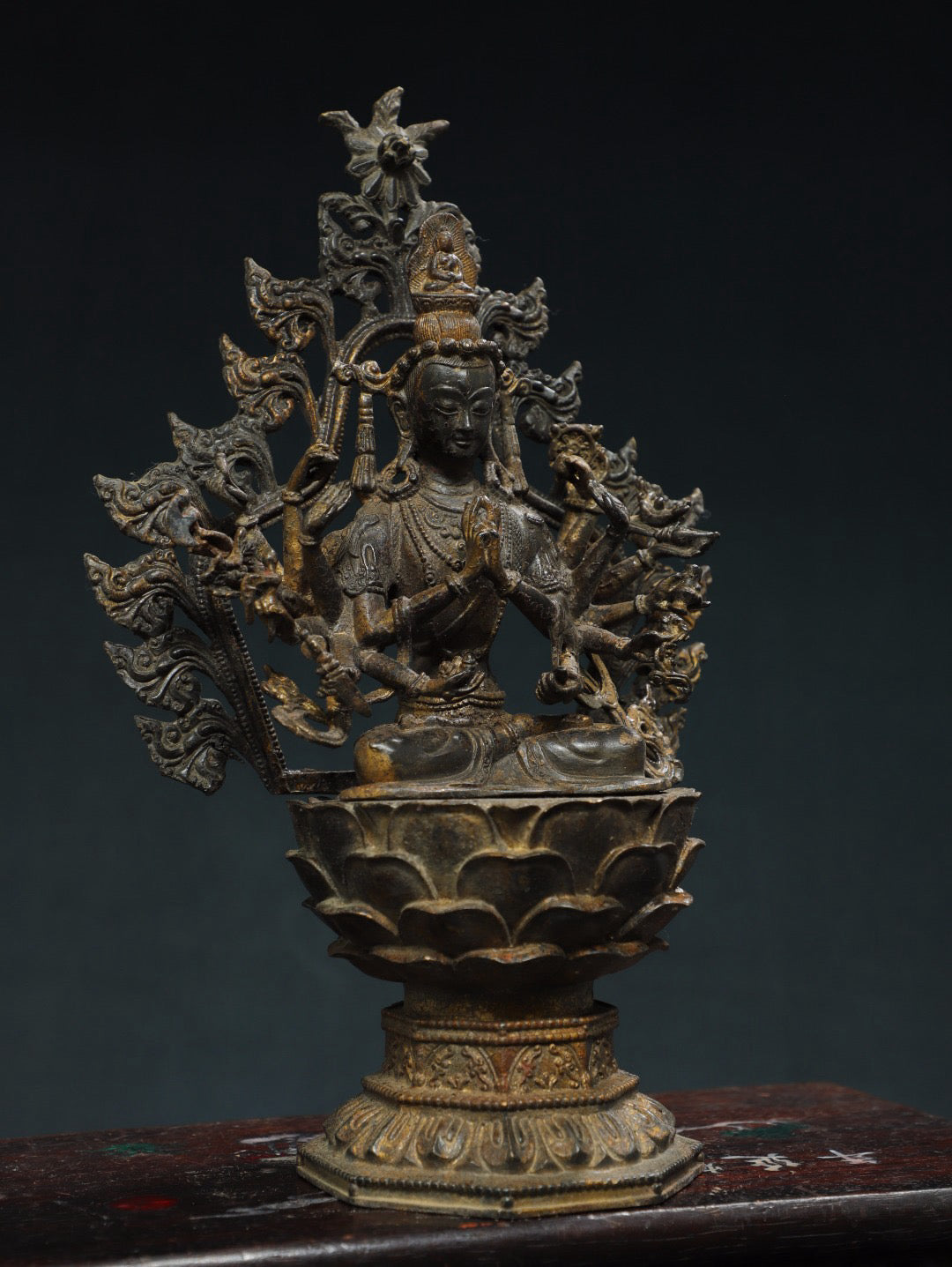 Chinese antique pure copper Buddha statue