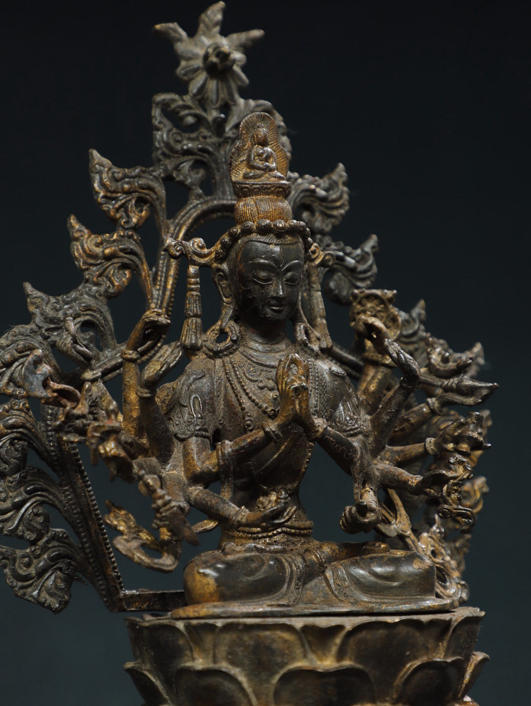 Chinese antique pure copper Buddha statue
