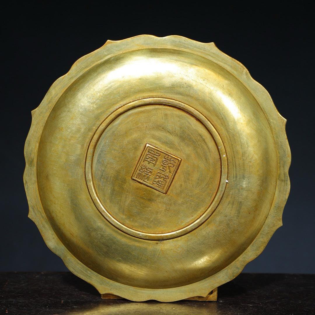 Chinese antique pure copper plates