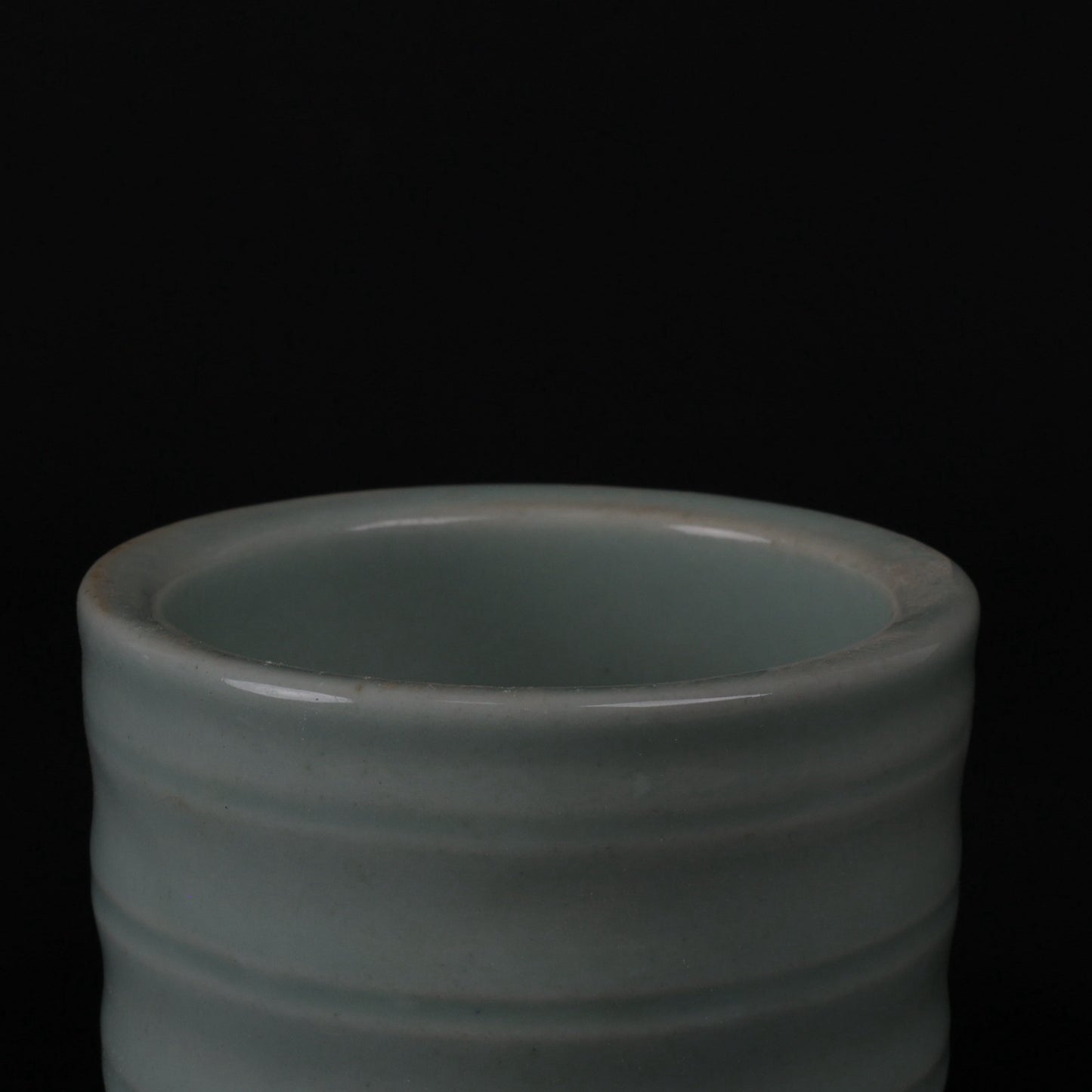 Green glazed small incense burner with legs