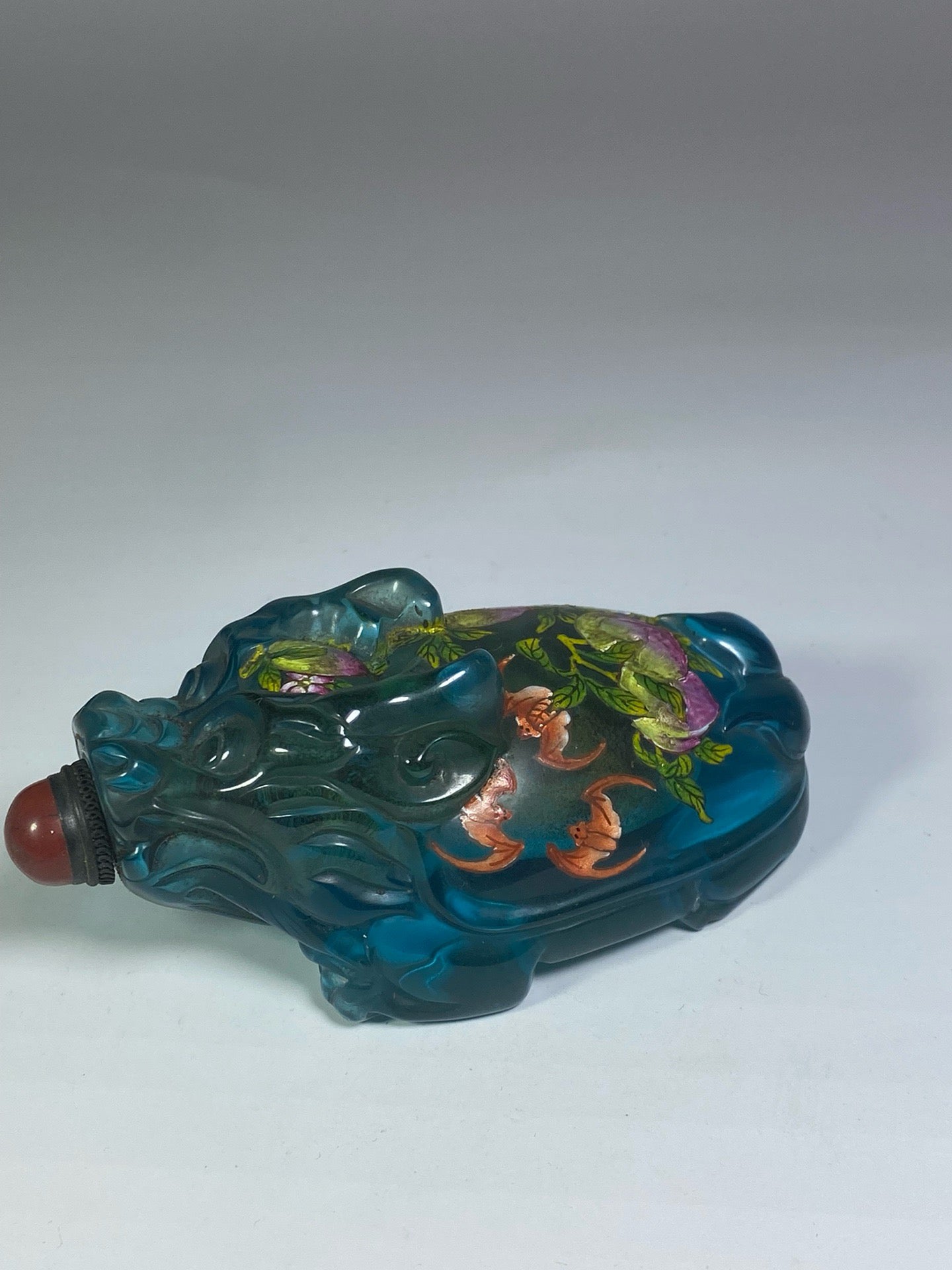 Chinese antique glazed enamel snuff bottle