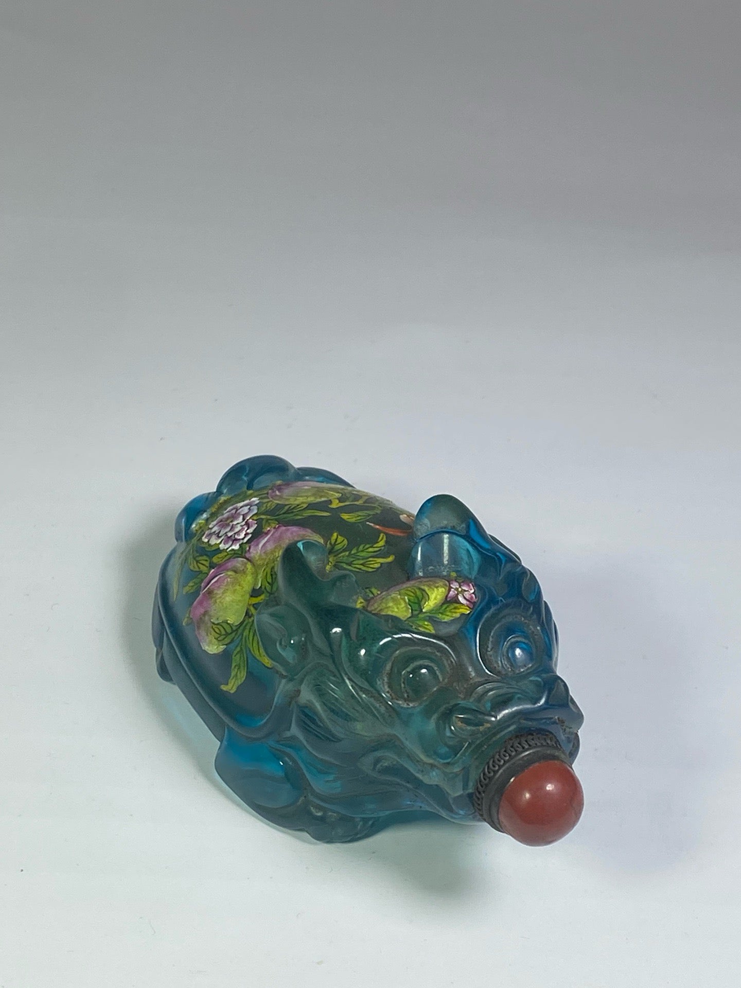 Chinese antique glazed enamel snuff bottle