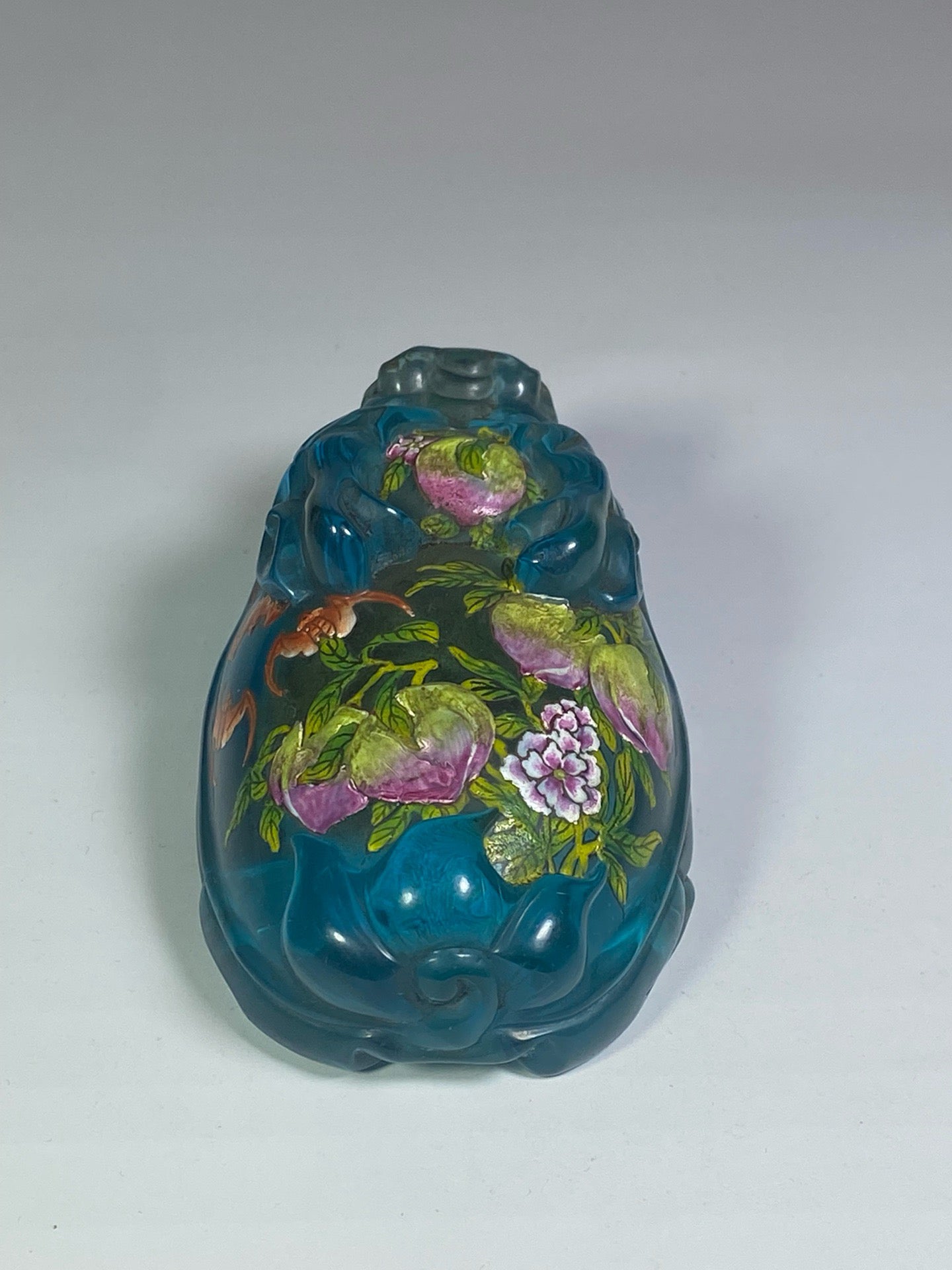Chinese antique glazed enamel snuff bottle