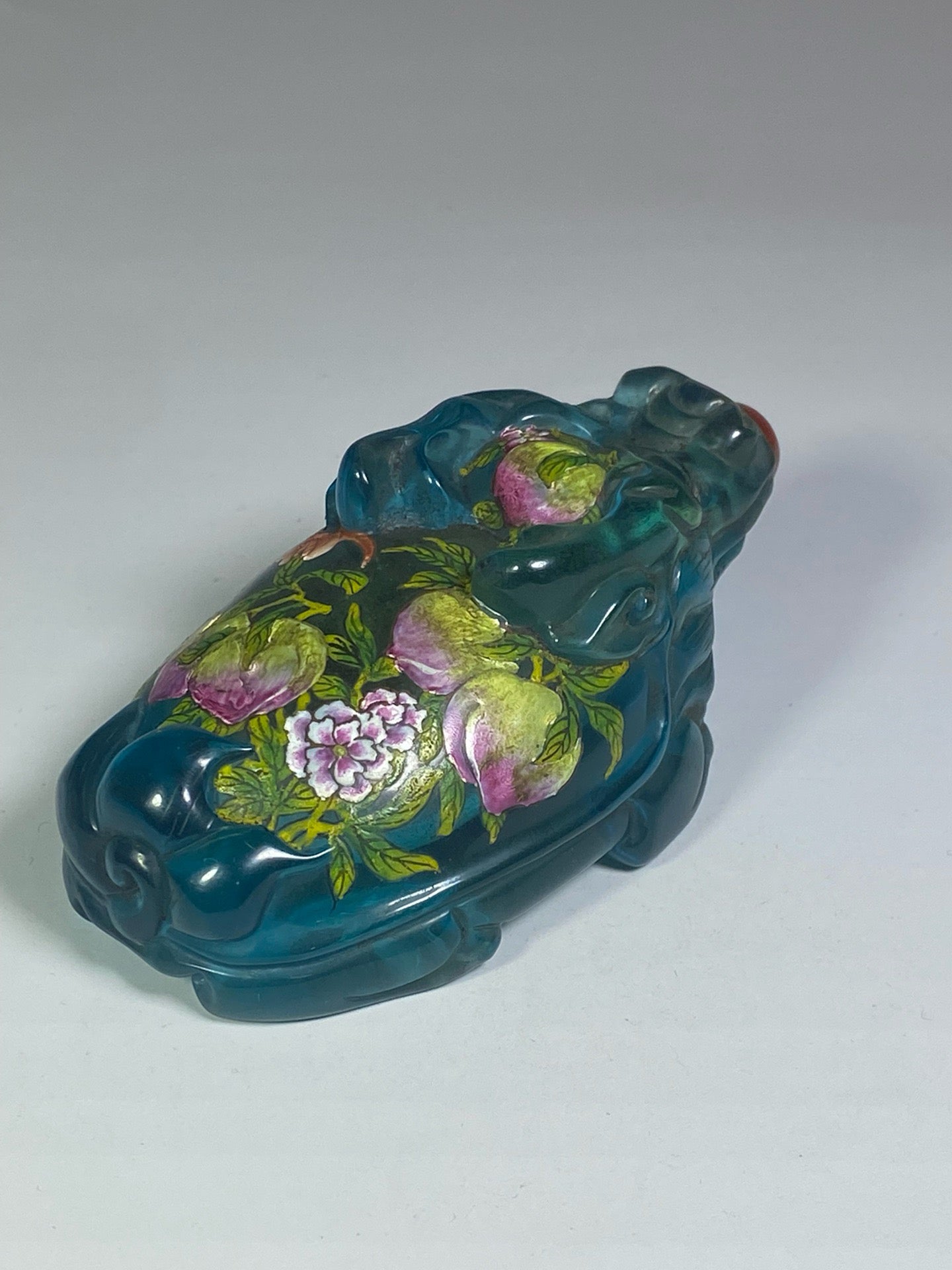 Chinese antique glazed enamel snuff bottle