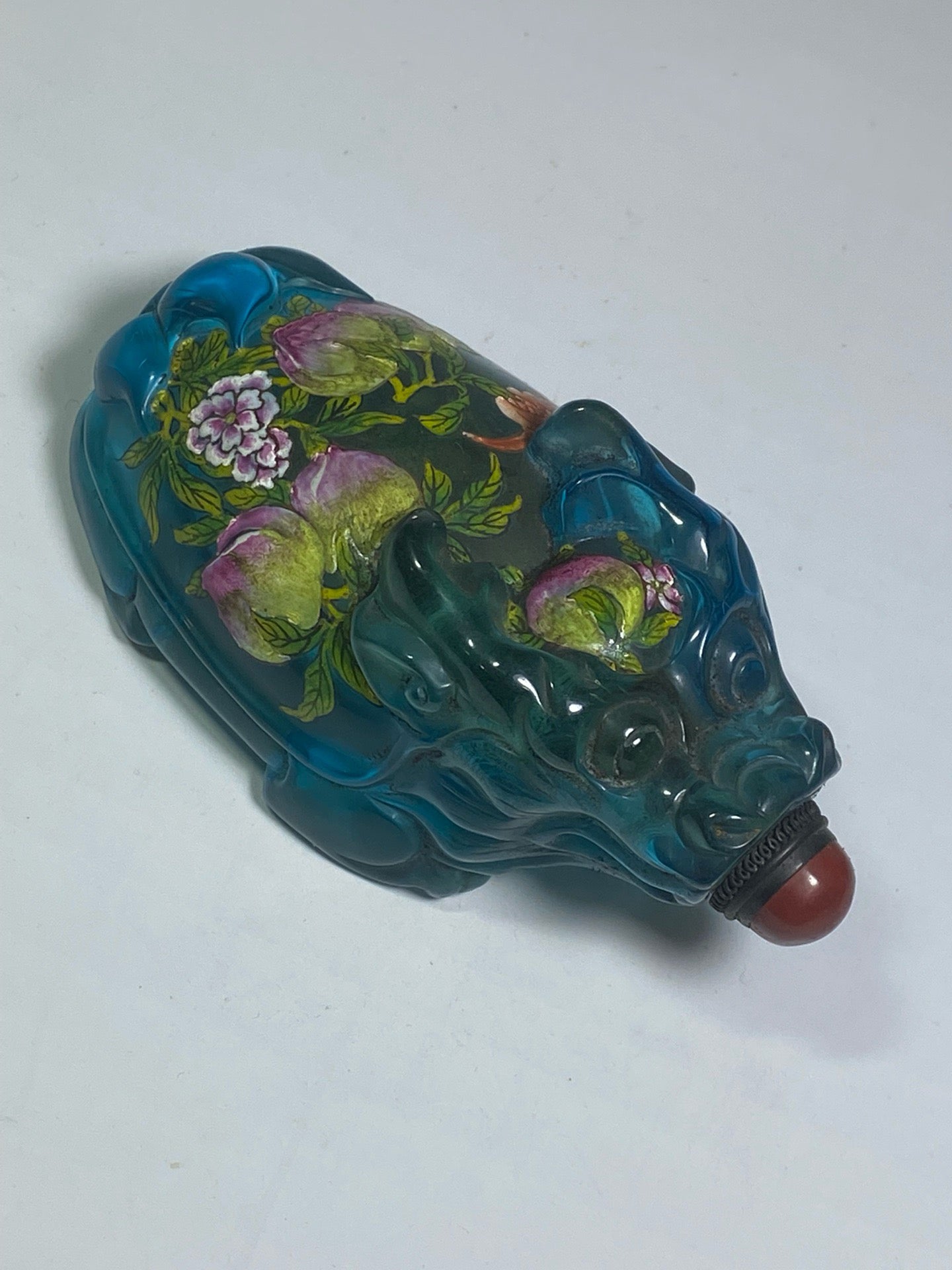 Chinese antique glazed enamel snuff bottle
