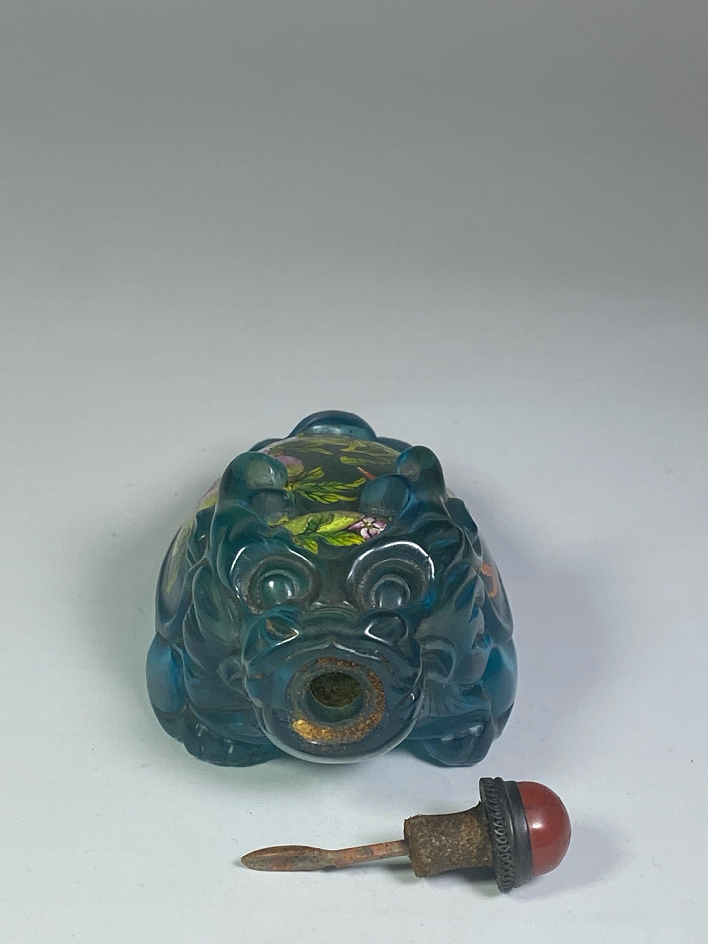 Chinese antique glazed enamel snuff bottle