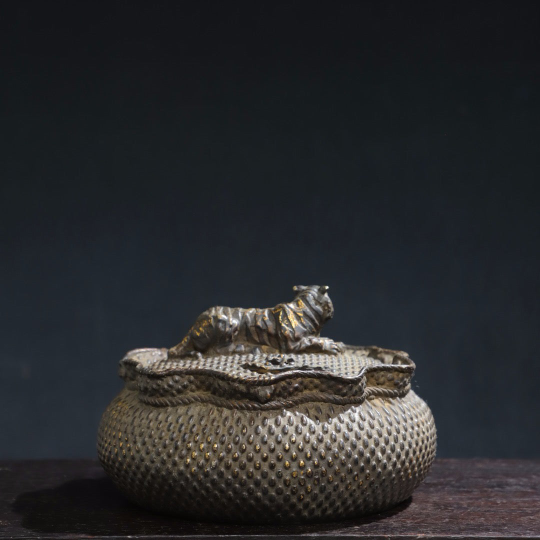 Chinese antique pure copper incense burner