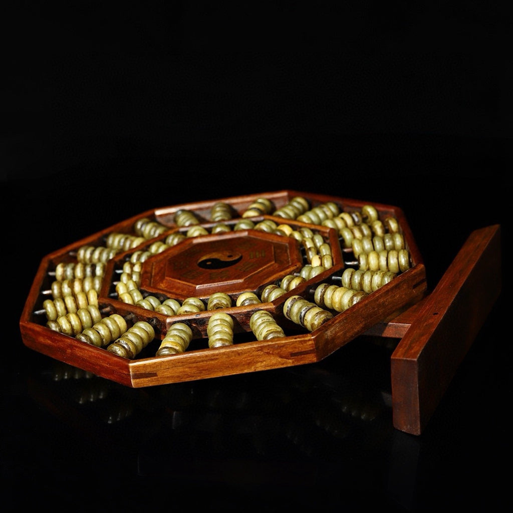 Flower pear wood abacus screen ornament