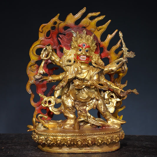 Chinese antique pure copper Buddha statue