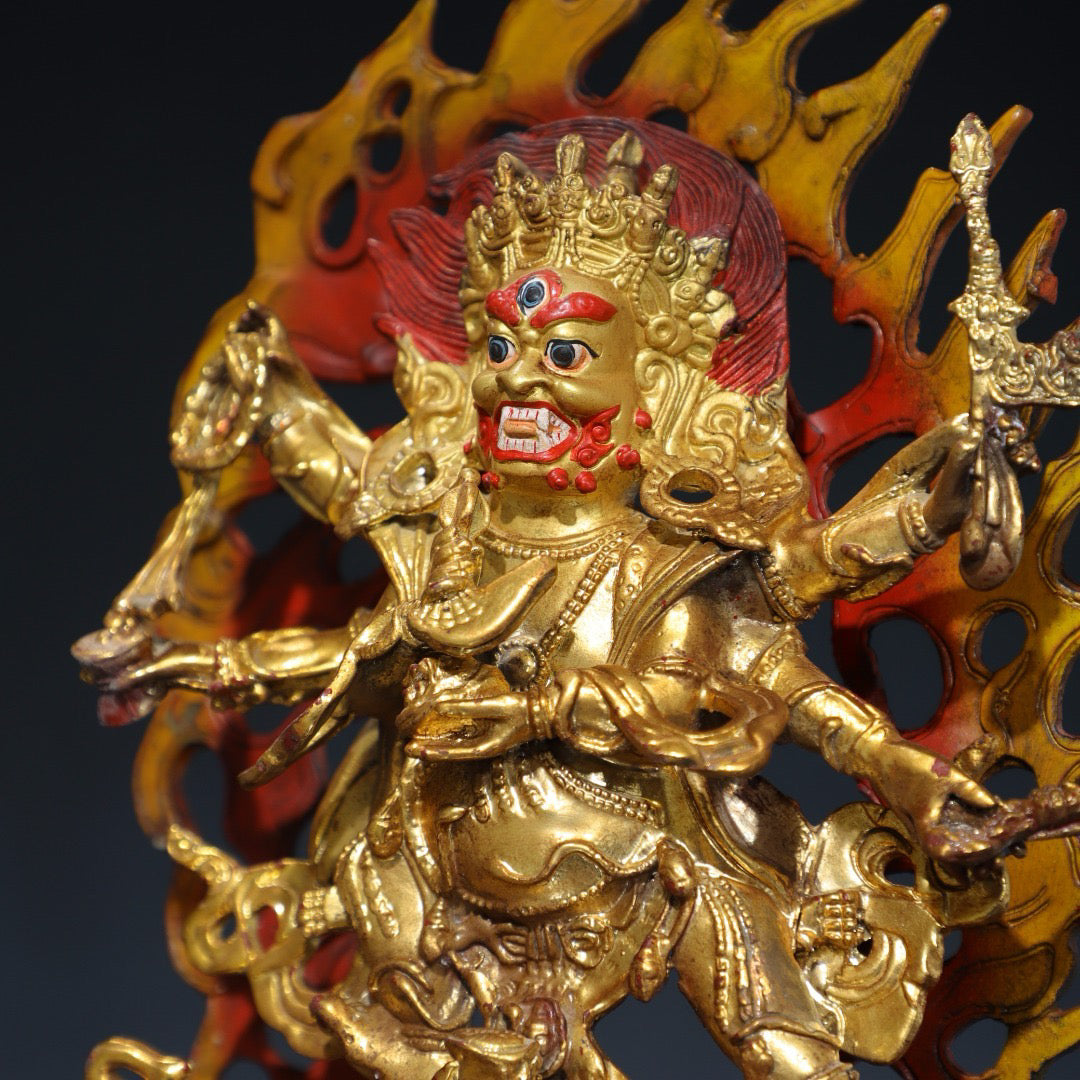 Chinese antique pure copper Buddha statue