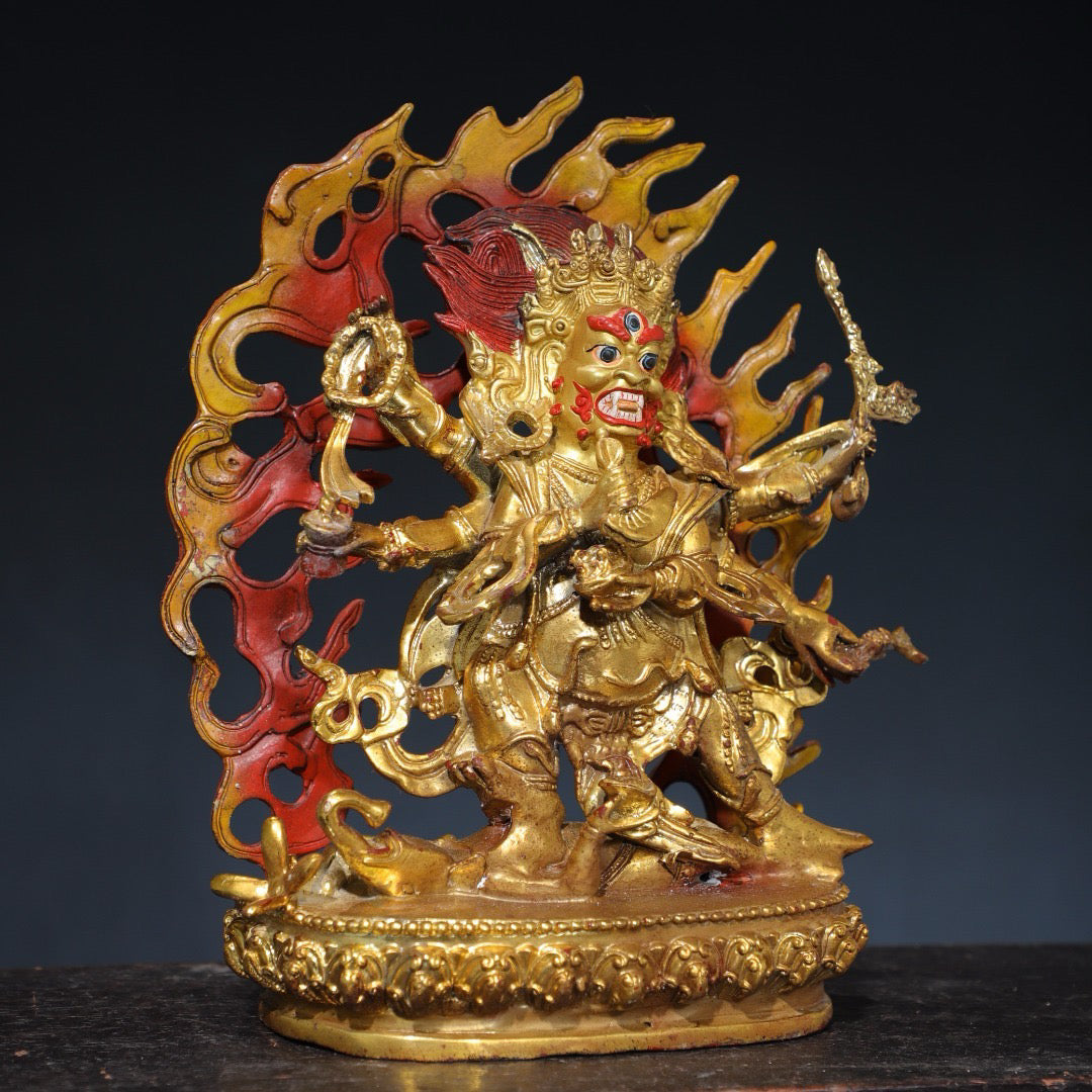 Chinese antique pure copper Buddha statue