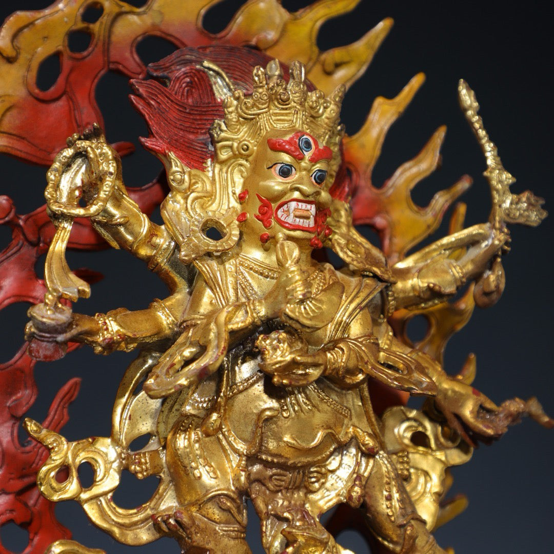 Chinese antique pure copper Buddha statue