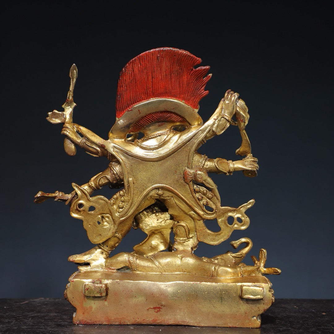 Chinese antique pure copper Buddha statue