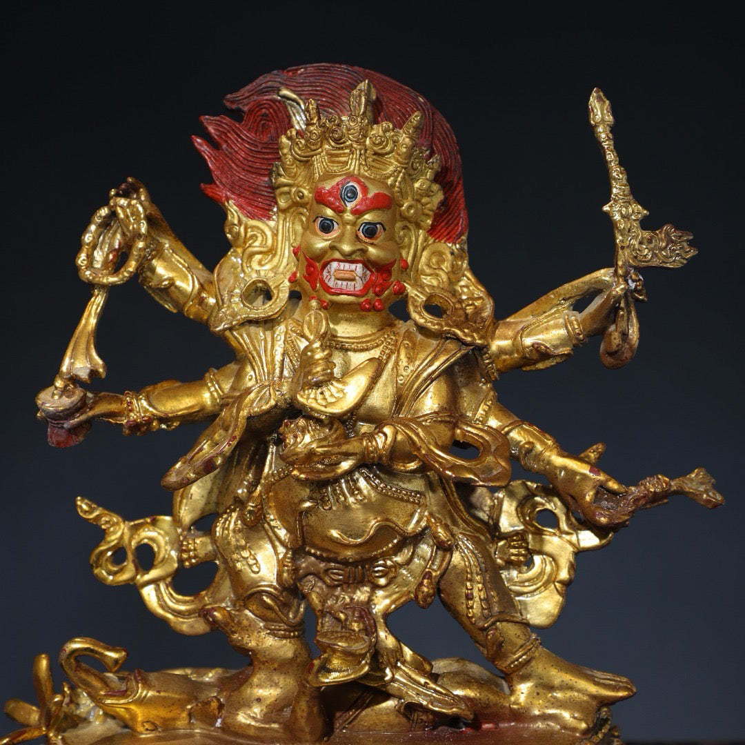 Chinese antique pure copper Buddha statue
