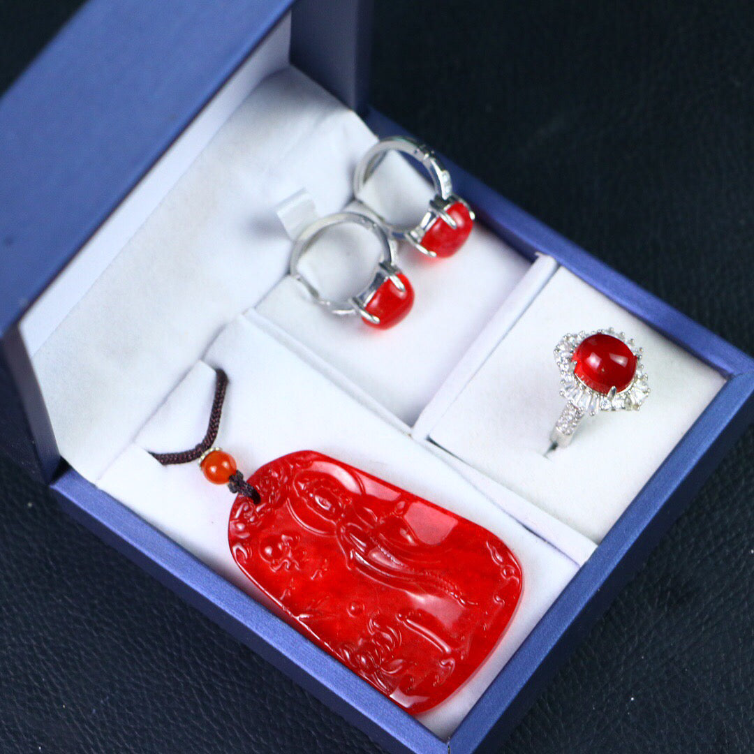 Chinese Antique High Ice [Three Piece Set]