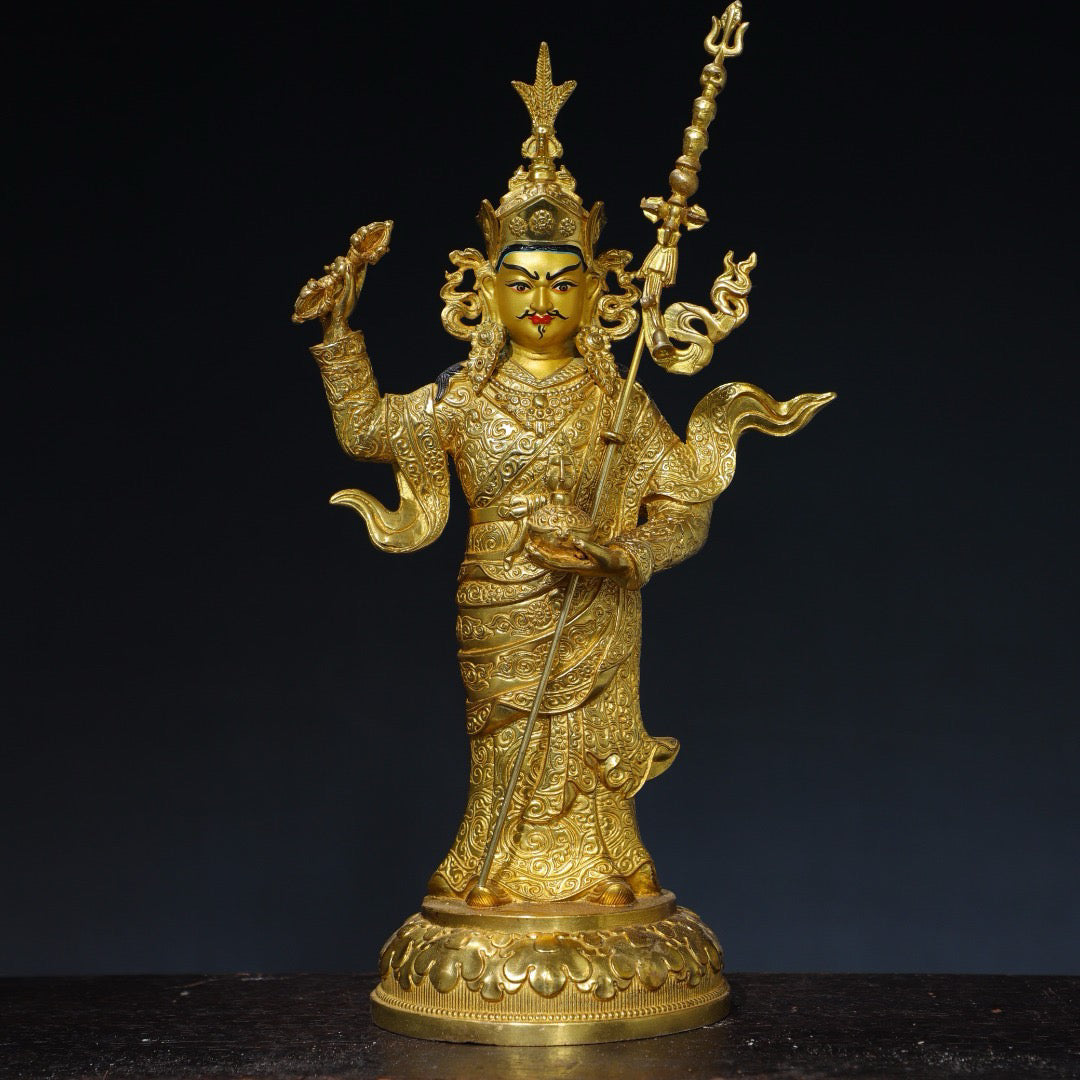 Chinese antique pure copper Buddha statue