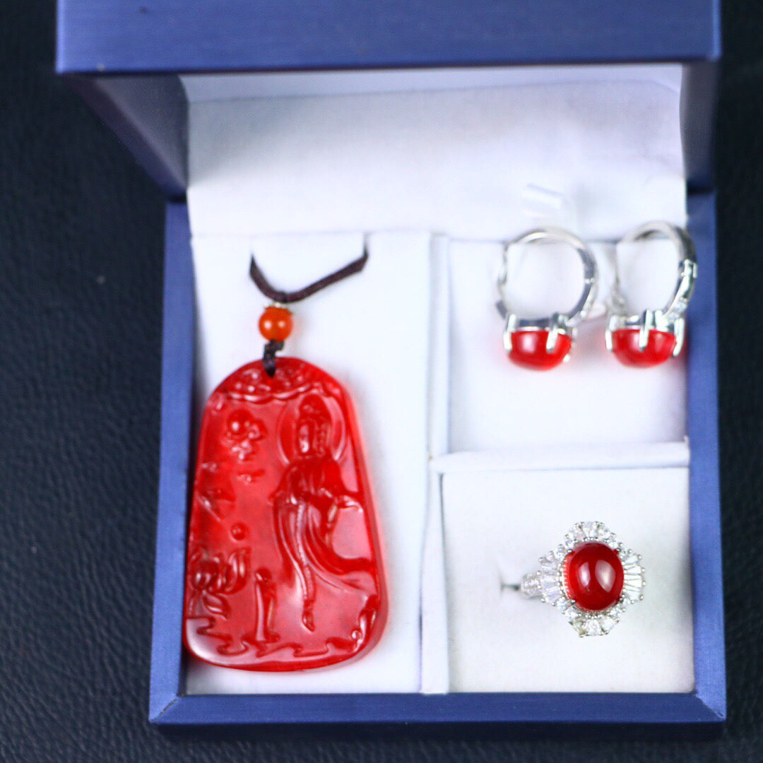 Chinese Antique High Ice [Three Piece Set]
