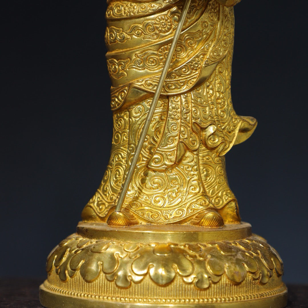 Chinese antique pure copper Buddha statue