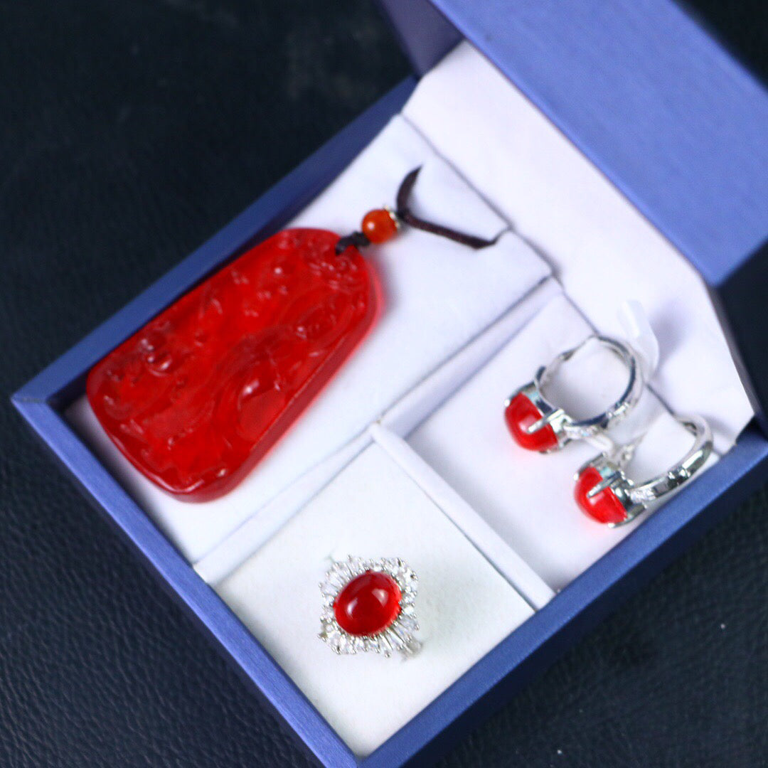 Chinese Antique High Ice [Three Piece Set]