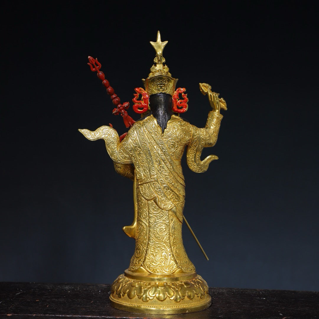 Chinese antique pure copper Buddha statue