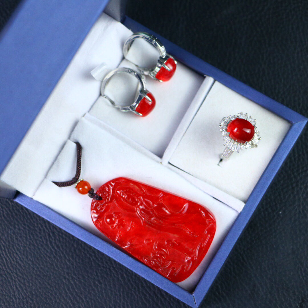 Chinese Antique High Ice [Three Piece Set]