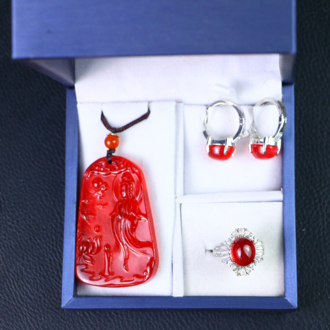 Chinese Antique High Ice [Three Piece Set]