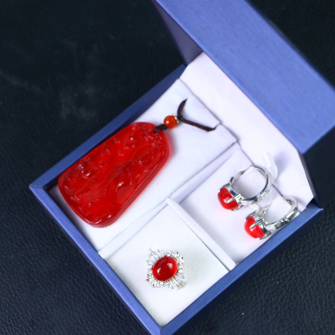 Chinese Antique High Ice [Three Piece Set]
