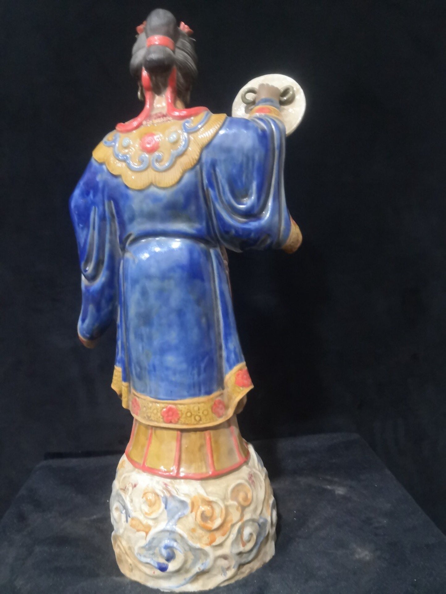 Chinese Antique Shiwan Yao Sun and Moon God
