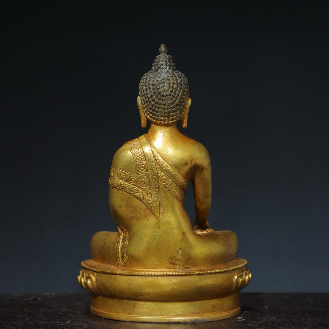 Chinese antique pure copper Buddha statue