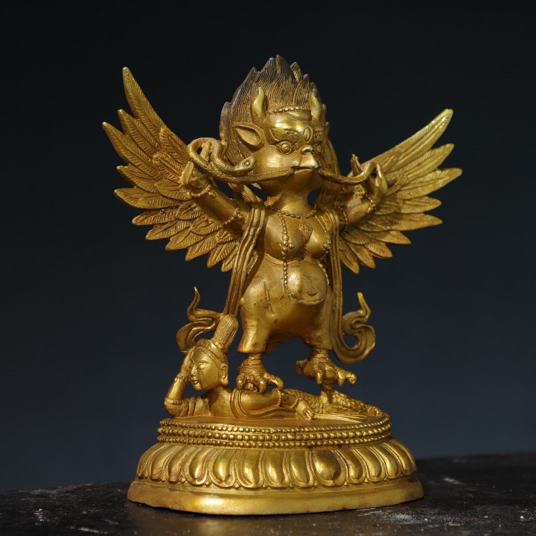 Chinese antique pure copper Buddha statue