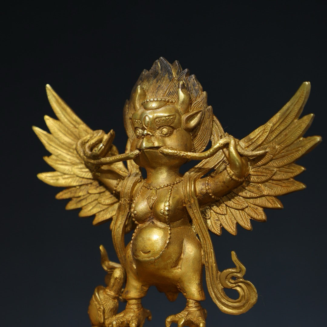 Chinese antique pure copper Buddha statue