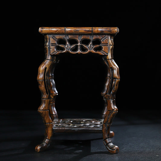 Pear wood flower stand base