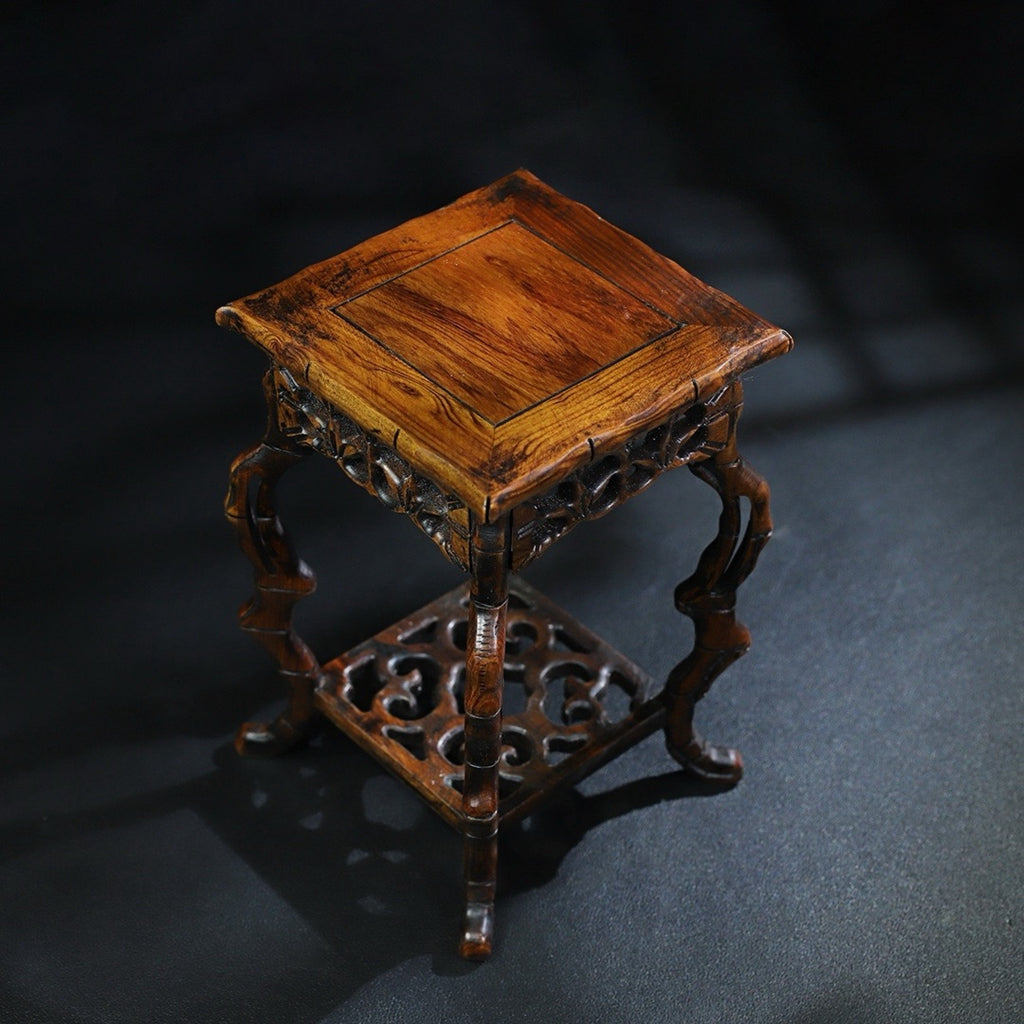 Pear wood flower stand base