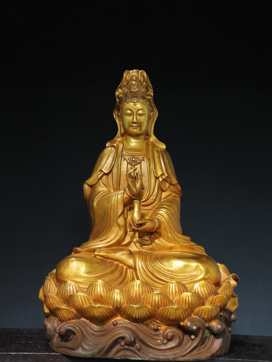 Chinese antique pure copper Buddha statue