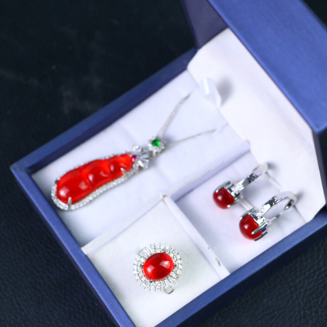 Chinese Antique High Ice [Three Piece Set]