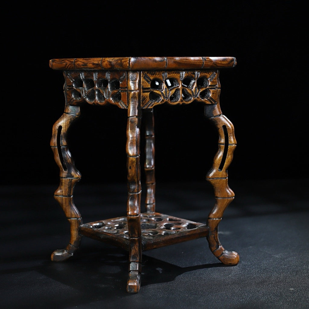 Pear wood flower stand base
