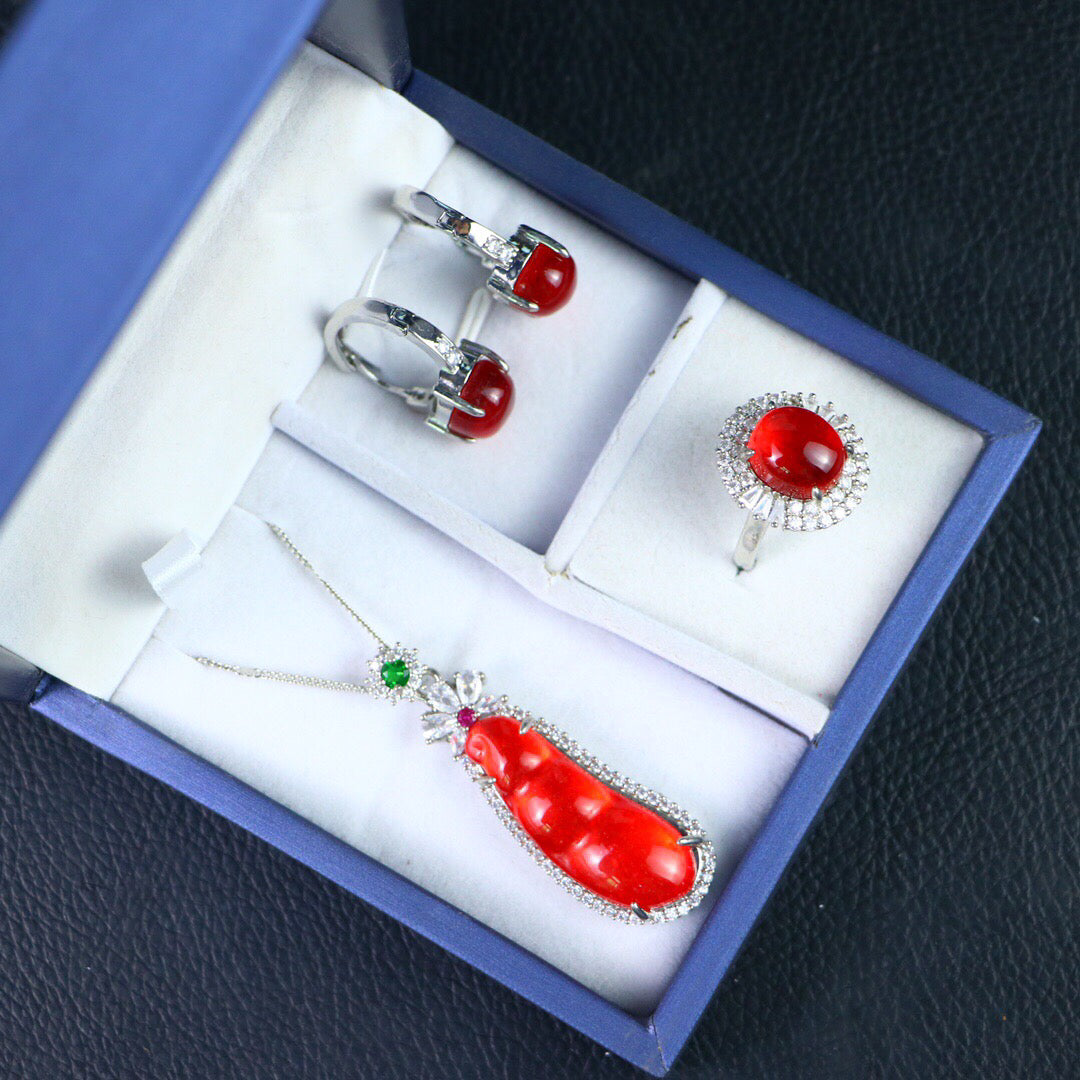 Chinese Antique High Ice [Three Piece Set]