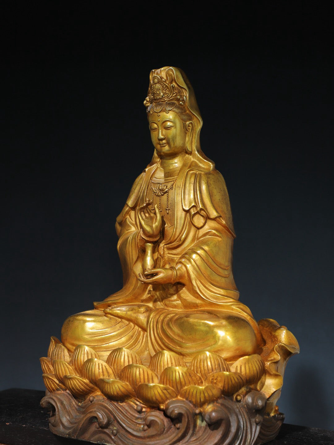Chinese antique pure copper Buddha statue