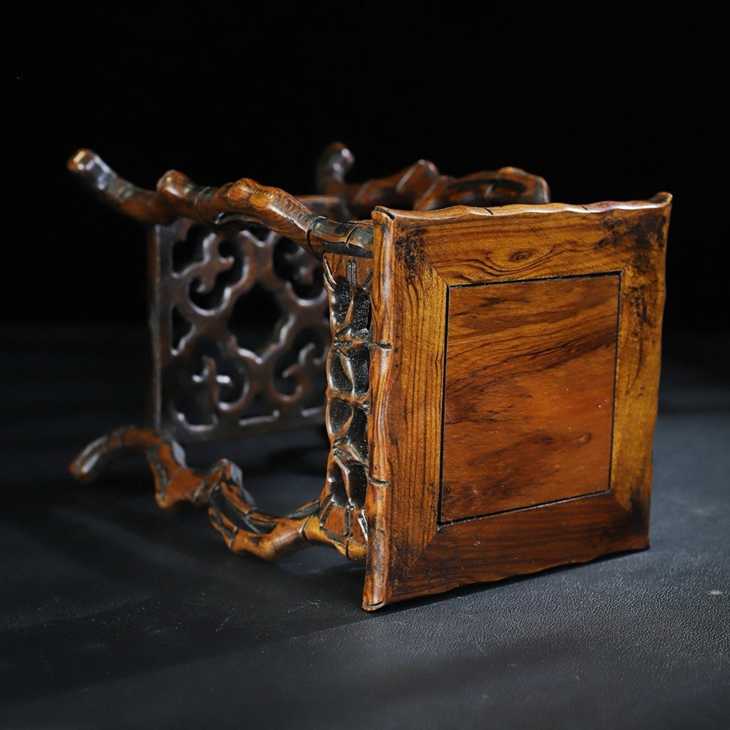 Pear wood flower stand base